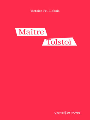 cover image of Maître Tolstoï